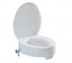 Toilettensitzerhöhung mit Deckel TSE- EASY 10 Weiß